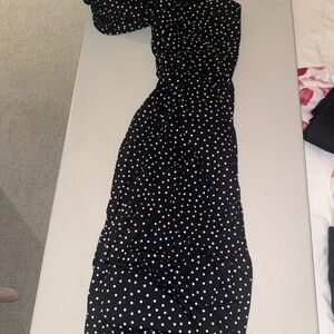 Abercrombie & Fitch Black and White Polka Dot Dress